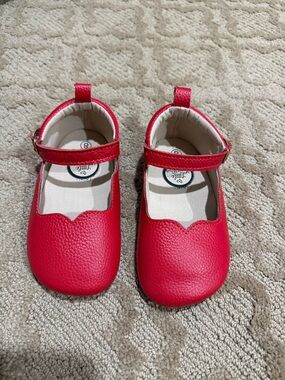 Little Love Bug RedLeather Mary Jane Shoes